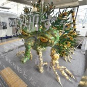 Tác phẩm quái vật Chimera ấn tượng tại nhà ga JR Oita